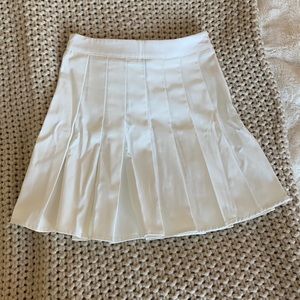 Shein white tennis skirt
